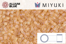 MIYUKI Delica® Seed Beads (DB0852) 11/0 Round - Matte Transparent Light Topaz AB