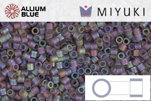 MIYUKI Delica® Seed Beads (DBS0865) 15/0 Round Small - Matte Brown AB - 關閉視窗 >> 可點擊圖片