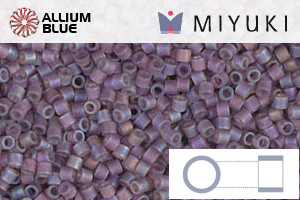 MIYUKI Delica® Seed Beads (DBS0869) 15/0 Round Small - Matte Transparent Mauve AB