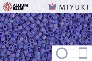MIYUKI Delica® Seed Beads (DBS0880) 15/0 Round Small - Matte Opaque CobaLight AB