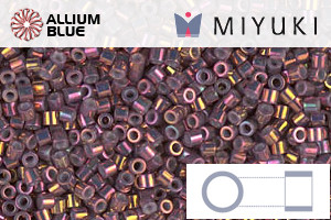 MIYUKI Delica® Seed Beads (DBS1013) 15/0 Round Small - Metallic Teaberry Luster
