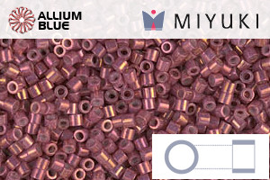 MIYUKI Delica® Seed Beads (DBS1016) 15/0 Round Small - Metallic Rhubarb Luster