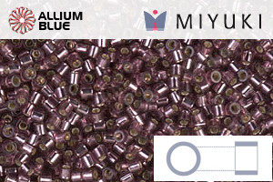 MIYUKI Delica® Seed Beads (DBS1204) 15/0 Round Small - Silver Lined Mauve