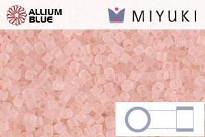 MIYUKI Delica® Seed Beads (DBS1263) 15/0 Round Small - Matte Transparent Pink Mist