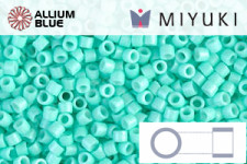 MIYUKI Delica® Seed Beads (DB0873) 11/0 Round - Matte Opaque Vermillion Red AB