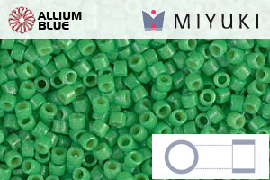 MIYUKI Delica® Seed Beads (DB2126) 11/0 Round - DURACOAT Op Fiji Green - Click Image to Close