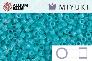 MIYUKI Delica® Seed Beads (DB2130) 11/0 Round - DURACOAT Op Underwater Blue - Click Image to Close