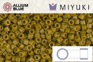 MIYUKI Delica® Seed Beads (DB2141) 11/0 Round - DURACOAT Op Spanish Olive - Click Image to Close