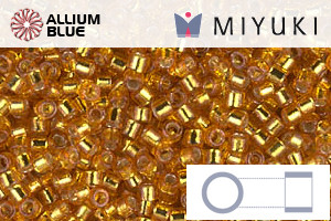 MIYUKI Delica® Seed Beads (DB2157) 11/0 Round - Duracoat Silver Lined Yellow Gold - 关闭视窗 >> 可点击图片