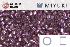 MIYUKI Delica® Seed Beads (DB2174) 11/0 Round - Duracoat Silver Lined Semi-Matte Pink Parfait
