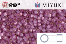MIYUKI Delica® Seed Beads (DB2152) 11/0 Round - DURACOAT Silver Lined Light Watermelon