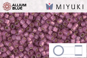 MIYUKI Delica® Seed Beads (DB2181) 11/0 Round - Duracoat Silver Lined Semi-Matte Hydrangea - 關閉視窗 >> 可點擊圖片