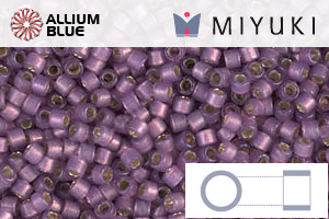 MIYUKI Delica® Seed Beads (DB2182) 11/0 Round - Duracoat Silver Lined Semi-Matte Lilac - 关闭视窗 >> 可点击图片
