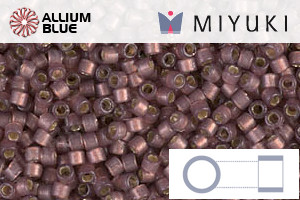 MIYUKI Delica® Seed Beads (DB2183) 11/0 Round - Duracoat Silver Lined Semi-Matte Raisin - 關閉視窗 >> 可點擊圖片