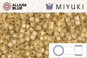 MIYUKI Delica® Seed Beads (DB2186) 11/0 Round - Duracoat Silver Lined Semi-Matte Vinho Verde - 關閉視窗 >> 可點擊圖片