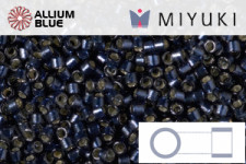 MIYUKI Delica® Seed Beads (DB1871) 11/0 Round - Silk Grey Suede AB