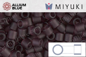 MIYUKI Delica® Seed Beads (DBL1264) 8/0 Round Large - Matte Transparent Mauve - Click Image to Close