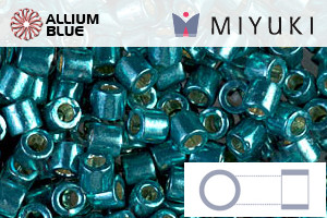 MIYUKI Delica® Seed Beads (DBL1847) 8/0 Round Large - DURACOAT Galvanized Sea Foam - Click Image to Close