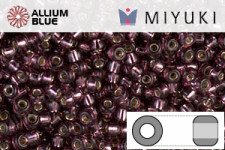 MIYUKI Round Rocailles Seed Beads (RR11-0013) 11/0 Small - Silver Lined Mauve
