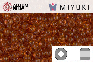 MIYUKI Round Seed Beads (RR11-0133) - Transparent Marigold - 關閉視窗 >> 可點擊圖片