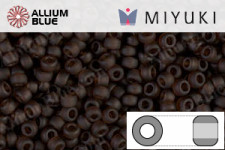 MIYUKI Round Rocailles Seed Beads (RR11-0135F) 11/0 Small - Matte Transparent Root Beer