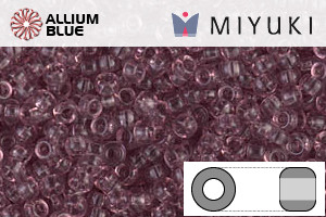 MIYUKI Round Rocailles Seed Beads (RR11-0142) 11/0 Small - Transparent Smoky Amethyst - Haga Click en la Imagen para Cerrar