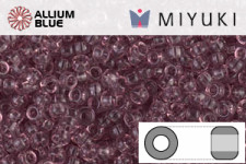 MIYUKI Round Rocailles Seed Beads (RR11-0142) 11/0 Small - Transparent Smoky Amethyst