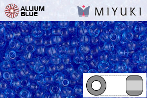 MIYUKI Round Rocailles Seed Beads (RR11-0150) 11/0 Small - Transparent Azure - Click Image to Close