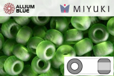 MIYUKI Round Rocailles Seed Beads (RR11-0158F) 11/0 Small - Matte Transparent Olive