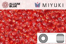 MIYUKI Round Seed Beads (RR11-0166) - Transparent Light Siam Luster