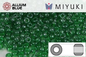 MIYUKI Round Rocailles Seed Beads (RR11-0173) 11/0 Small - Green Luster - Click Image to Close