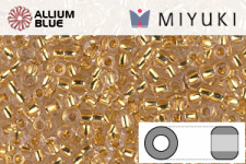 MIYUKI Round Seed Beads (RR11-0195) - 24kt Gold Lined Crystal