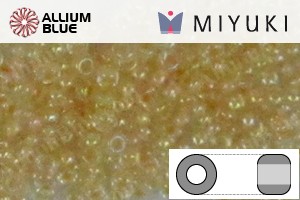 MIYUKI Round Rocailles Seed Beads (RR11-0282) 11/0 Small - Cream Lined Crystal AB - Haga Click en la Imagen para Cerrar