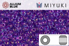 MIYUKI Round Rocailles Seed Beads (RR11-0352) 11/0 Small - Purple Lined Aqua