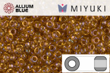 MIYUKI Round Rocailles Seed Beads (RR11-0377) 11/0 Small - Crystal Lined Topaz AB