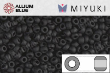 MIYUKI Round Rocailles Seed Beads (RR11-0401F) 11/0 Small - Matte Opaque Black