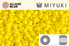 MIYUKI Round Rocailles Seed Beads (RR11-0404) 11/0 Small - Opaque Yellow
