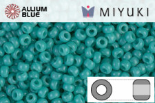 MIYUKI Round Rocailles Seed Beads (RR11-0412) 11/0 Small - Opaque Turquoise Green