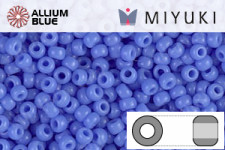 MIYUKI Round Rocailles Seed Beads (RR11-0417L) 11/0 Small - Opaque Periwinkle