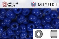 MIYUKI Round Rocailles Seed Beads (RR11-0417) 11/0 Small - Opaque Cyan Blue