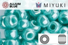 MIYUKI Round Rocailles Seed Beads (RR11-0435) 11/0 Small - Opaque Luster Teal