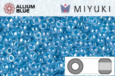 MIYUKI Round Rocailles Seed Beads (RR11-0537) 11/0 Small - Aqua Ceylon