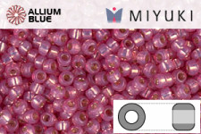 MIYUKI Round Rocailles Seed Beads (RR11-0645) 11/0 Small - Silverlined Dyed Dark Rose