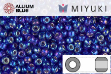 MIYUKI Round Rocailles Seed Beads (RR11-1020) 11/0 Small - Silverlined Cobalt AB