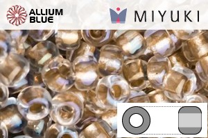 MIYUKI Round Rocailles Seed Beads (RR11-1133) 11/0 Small - Inside Color Lined Bronze