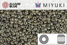 MIYUKI Round Rocailles Seed Beads (RR11-1865) 11/0 Small - Opaque Smoke Gray Luster