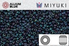 MIYUKI Round Rocailles Seed Beads (RR11-2009) 11/0 Small - Matte Metallic Blue Iris