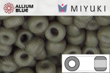 MIYUKI Round Rocailles Seed Beads (RR11-2317) 11/0 Small - Opaque Gray Luster