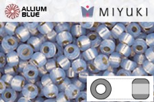 MIYUKI Round Rocailles Seed Beads (RR11-2355) 11/0 Small - Silverlined Light Smoke Opal