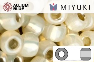 MIYUKI Round Rocailles Seed Beads (RR11-2358) 11/0 Small - Silverlined Light Honey Opal - 關閉視窗 >> 可點擊圖片